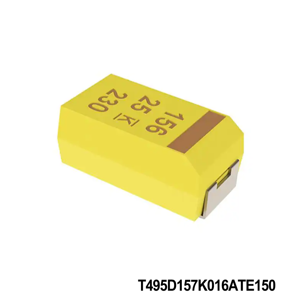 KEMET T495D157K016ATE150 Tantalum Capacitors - Solid SMD 16V 150uF 2917 10% ESR=150mOhms