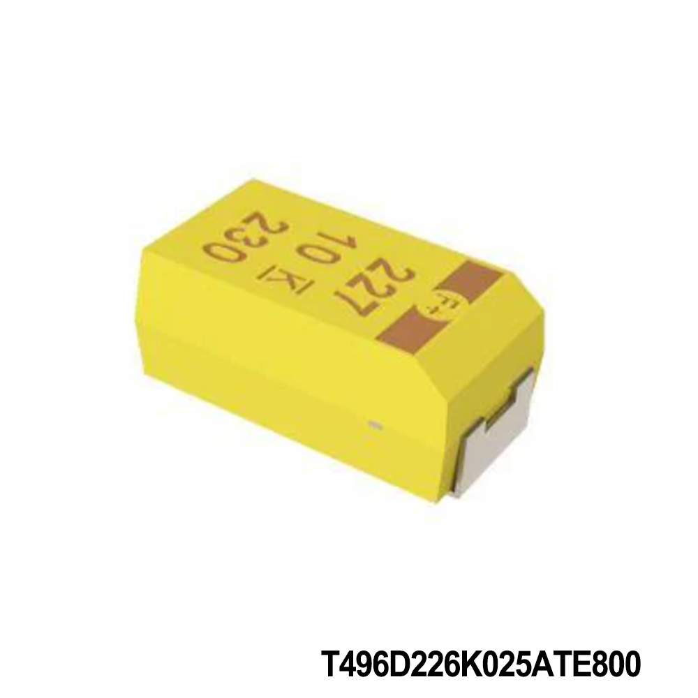 KEMET T496D226K025ATE800 Tantalum Capacitors - Solid SMD 25V 22uF 2917 10% ESR=800mOhms
