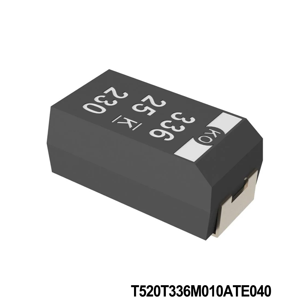 KEMET T520T336M010ATE040 Tantalum Capacitors - Polymer 10V 33uF 1311 20% ESR=40mOhms