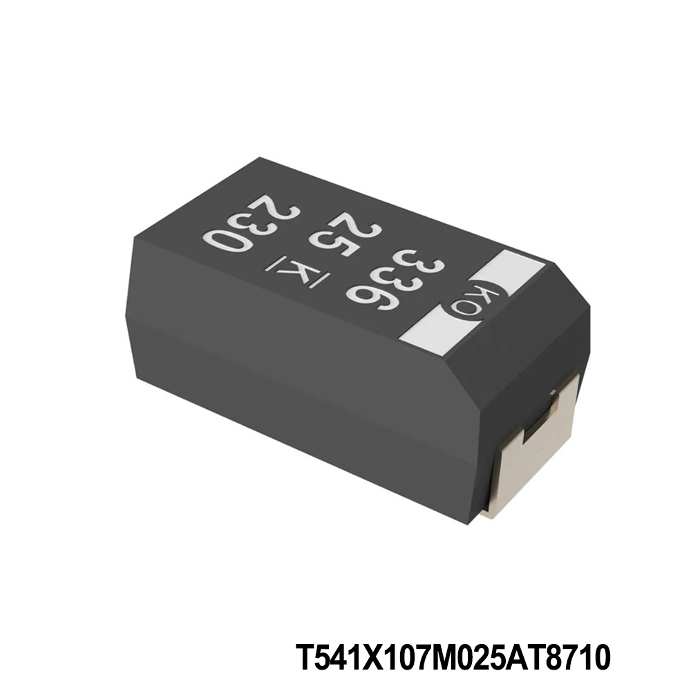KEMET T541X107M025AT8710 Tantalum Capacitors - Polymer 25V 100uF 2917 20% ESR=60mOhms