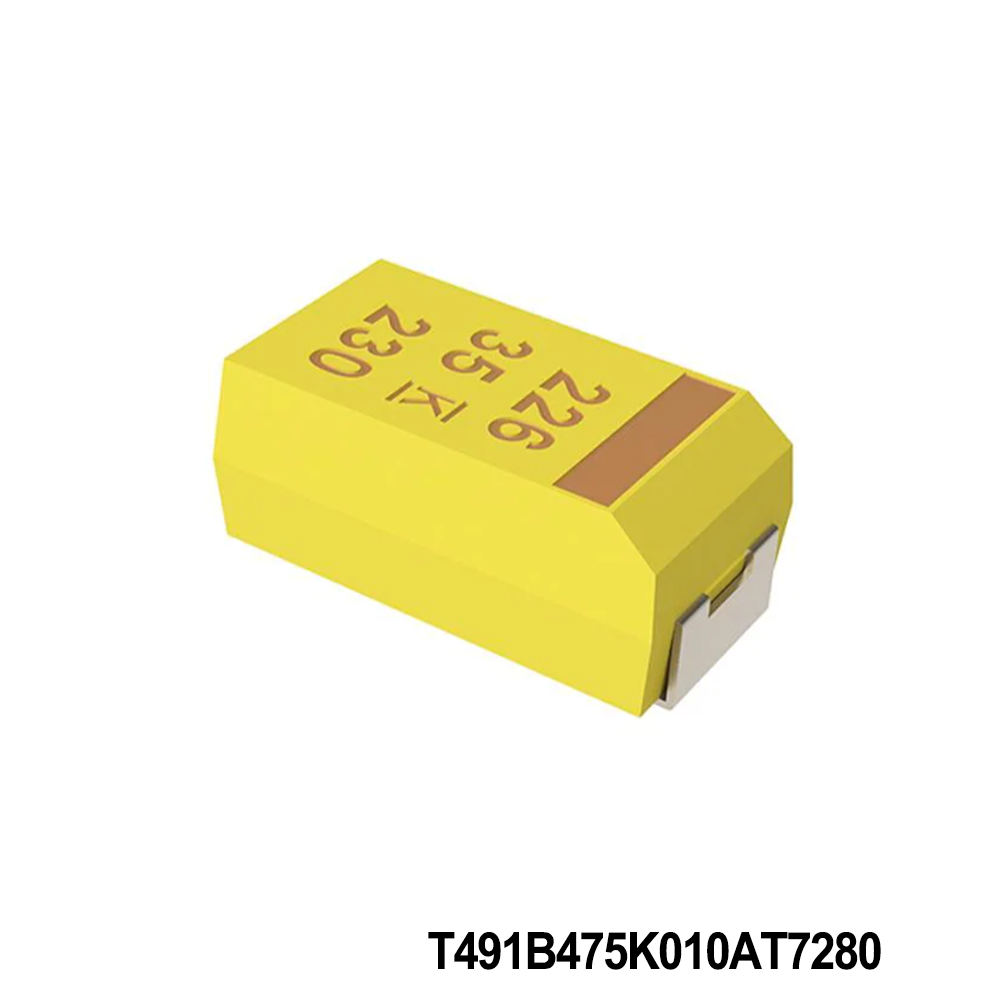KEMET T491B475K010AT7280 Tantalum Capacitors - Solid SMD 10V 4.7uF 1311 10% ESR=3.5ohms