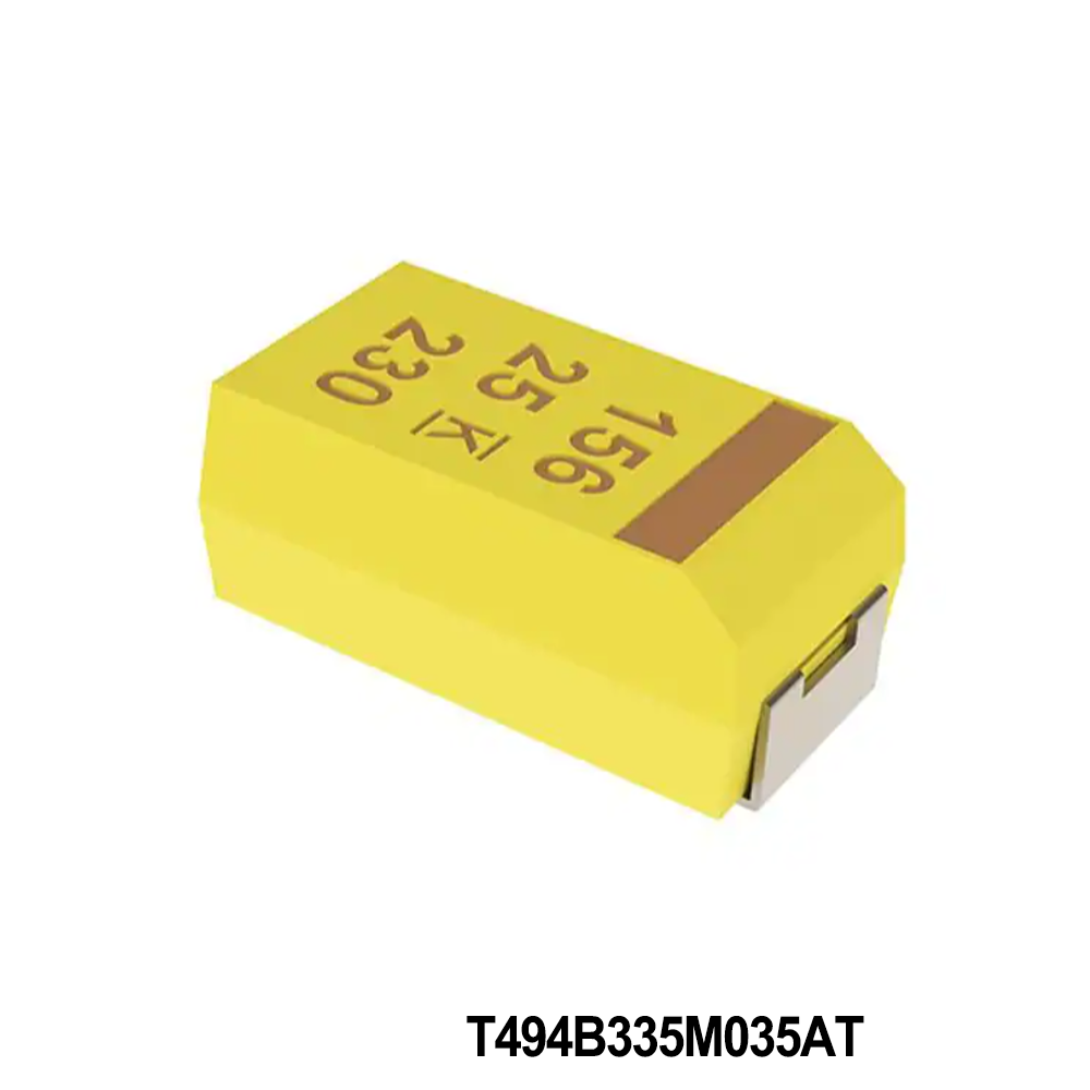 KEMET T494B335M035AT Tantalum Capacitors - Solid SMD 35V 3.3uF 1311 20% ESR=1.3ohms