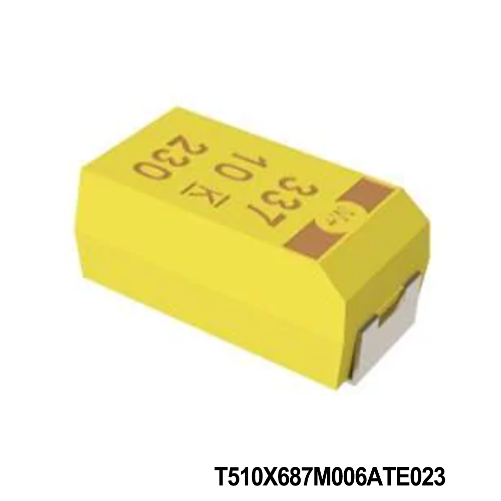 KEMET T510X687M006ATE023 Tantalum Capacitors - Solid SMD 6.3 VDC 680uF 2917 20% ESR=23mOhm