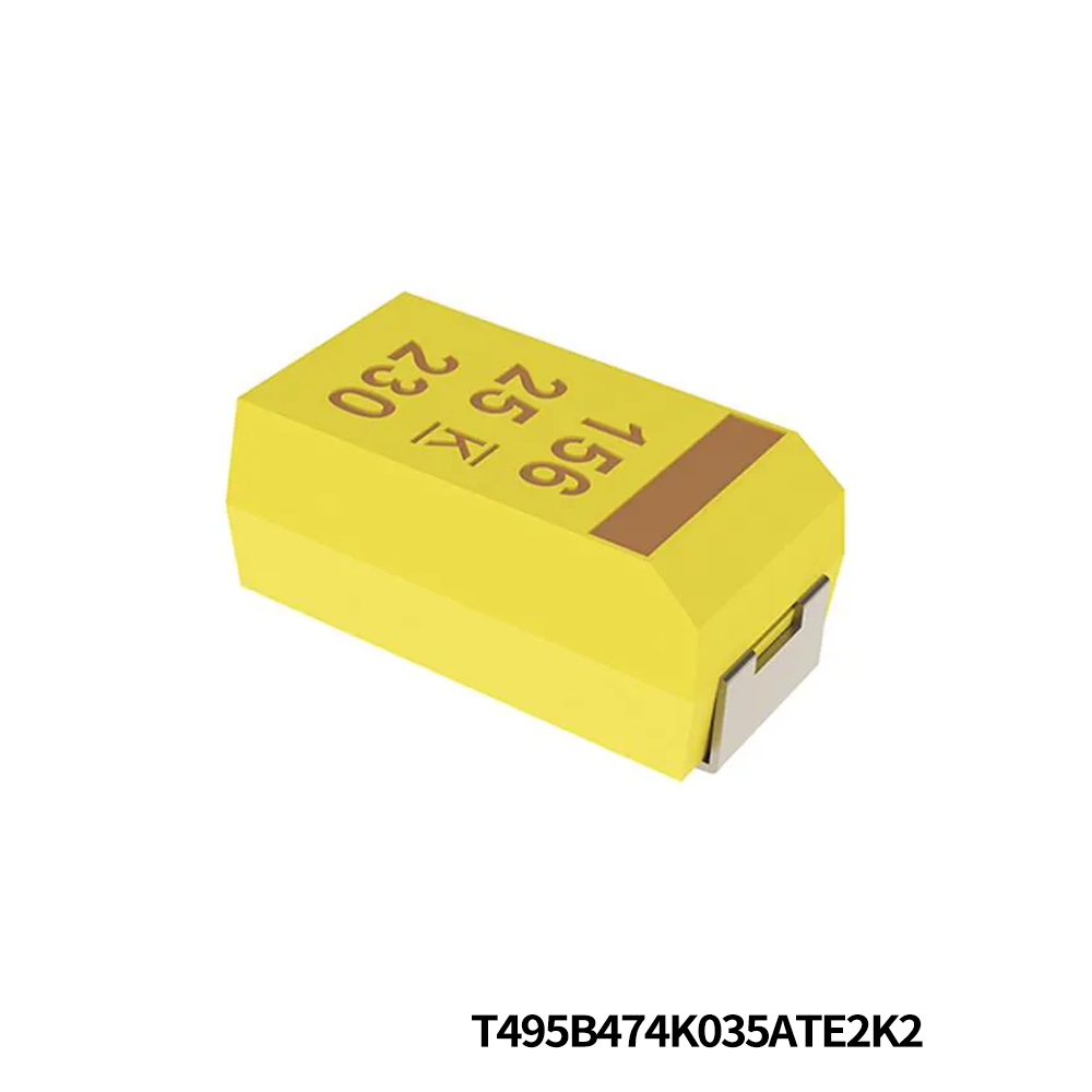 KEMET T495B474K035ATE2K2 Tantalum Capacitors - Solid SMD 35V 0.47uF 1311 10% ESR=2.2ohms