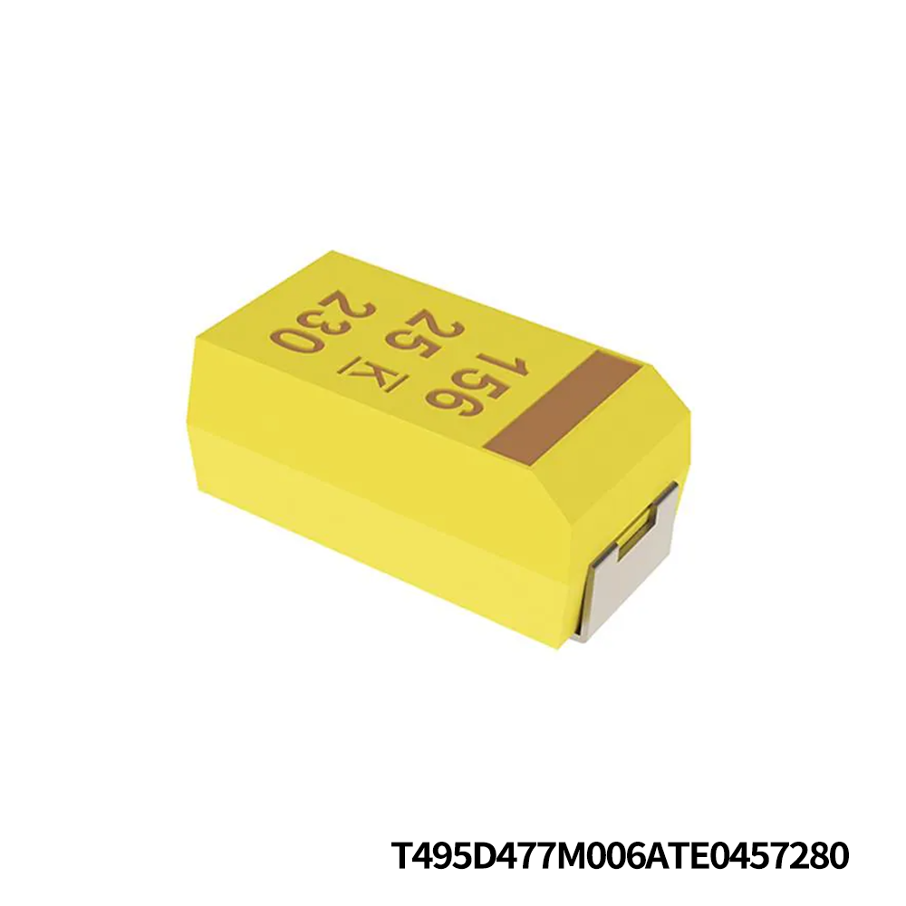 KEMET T495D477M006ATE0457280 Tantalum Capacitors - Solid SMD 6.3V 470uF 20% ESR=45mOhms