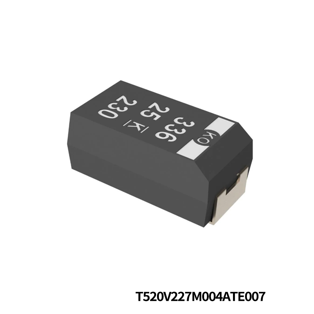KEMET T520V227M004ATE007 Tantalum Capacitors - Polymer 4V 220uF 2917 20% ESR=7mOhms