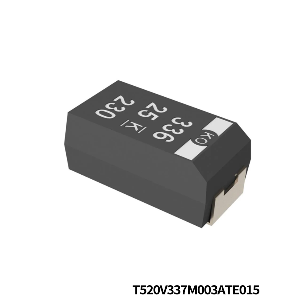 KEMET T520V337M003ATE015 Tantalum Capacitors - Polymer 3V 330uF 2917 20% ESR=15mOhms