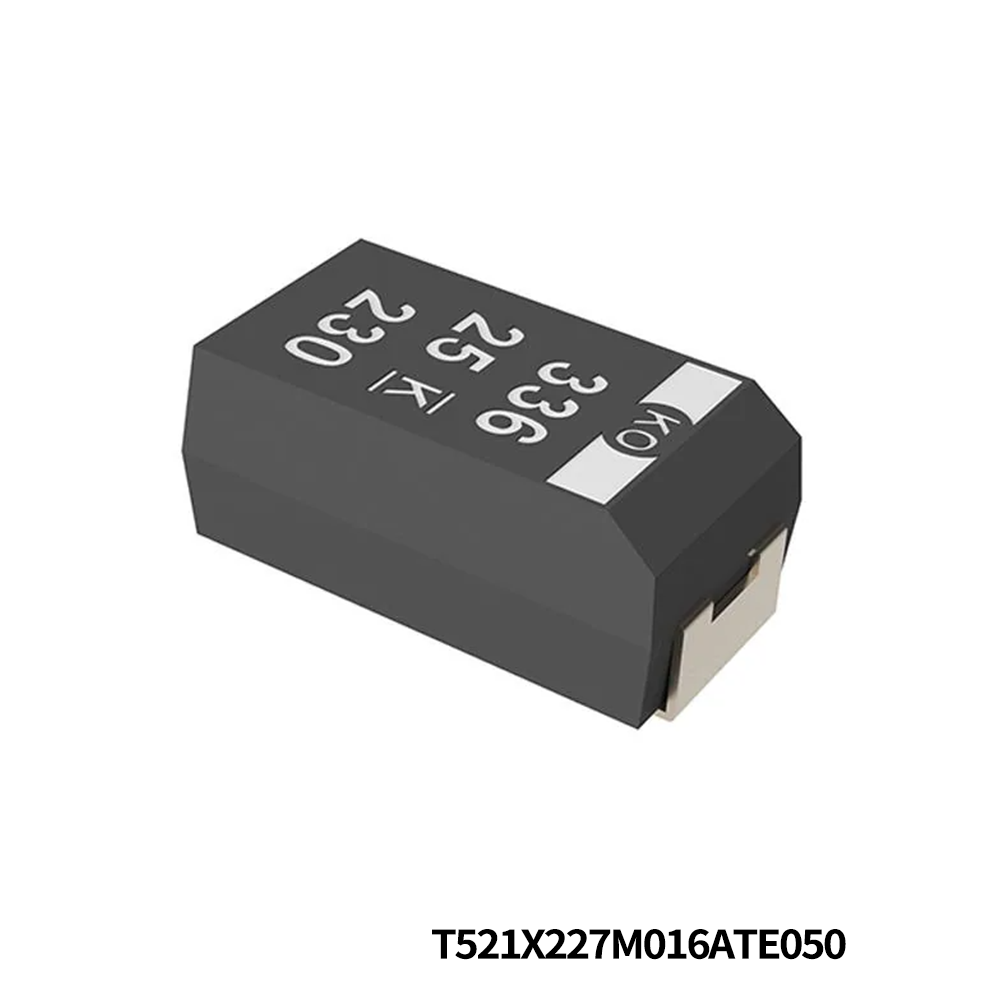 KEMET T521X227M016ATE050 Tantalum Capacitors - Polymer 16V 220uF 2917 20% ESR=50mOhms