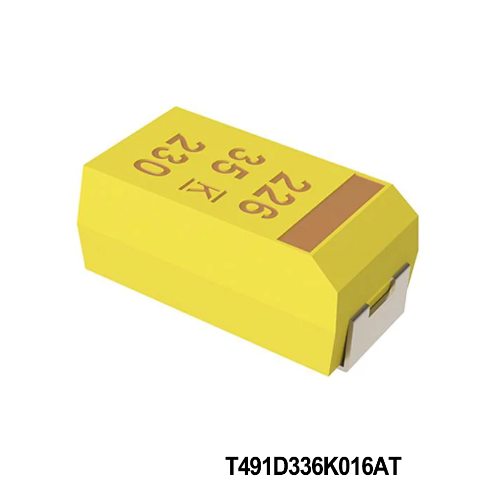 KEMET T491D336K016AT Tantalum Capacitors - Solid SMD 16V 33uF 2917 10% ESR=800mOhms