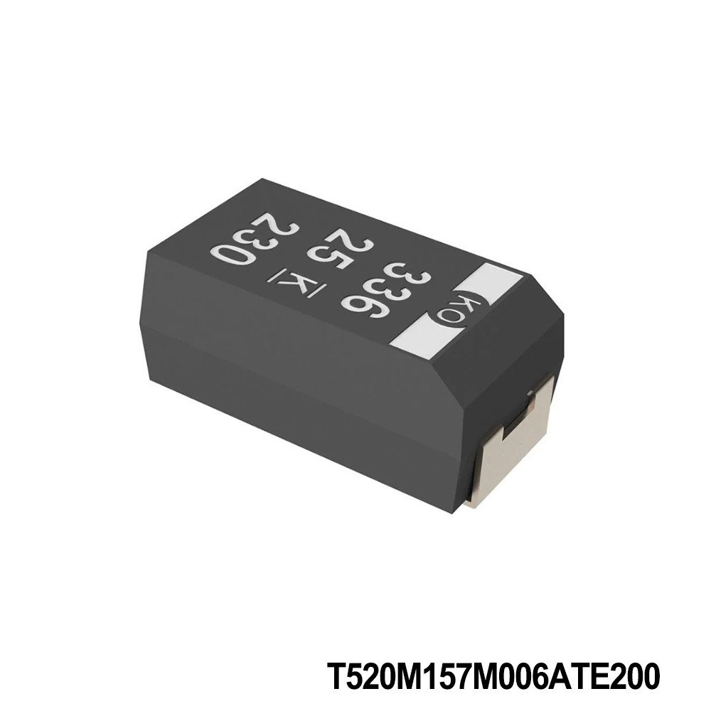 KEMET T520M157M006ATE200 Tantalum Capacitors - Polymer 6.3V 150uF 1311 20% ESR=200mOhms