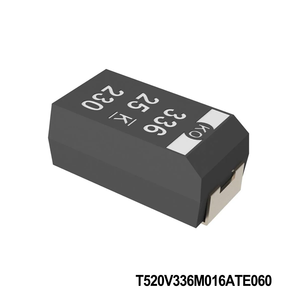 KEMET T520V336M016ATE060 Tantalum Capacitors - Polymer 16V 33uF 2917 20% ESR=60mOhms