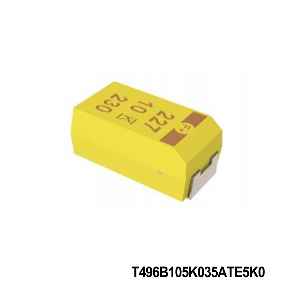 KEMET T496B105K035ATE5K0 Tantalum Capacitors - Solid SMD 35V 1uF 1311 10% ESR=5ohm