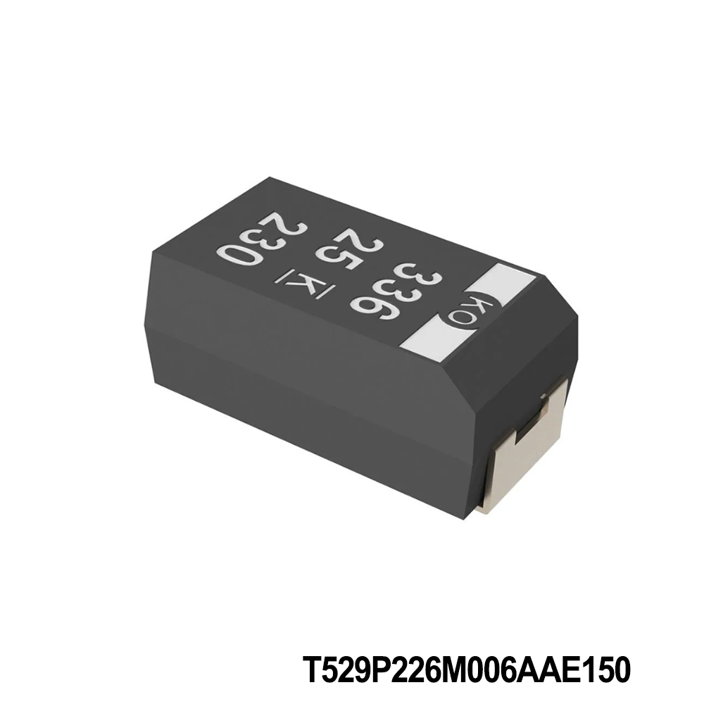 KEMET T529P226M006AAE150 Tantalum Capacitors - Polymer 6V 22uF 1805 20% ESR=150mOhms