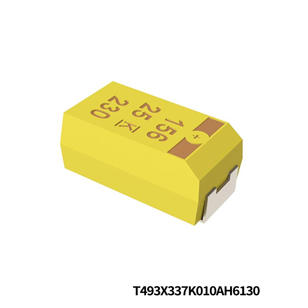 KEMET T493X337K010AH6130 Tantalum Capacitors - Solid SMD 10V 330uF 10% ESR=0.05Ohms