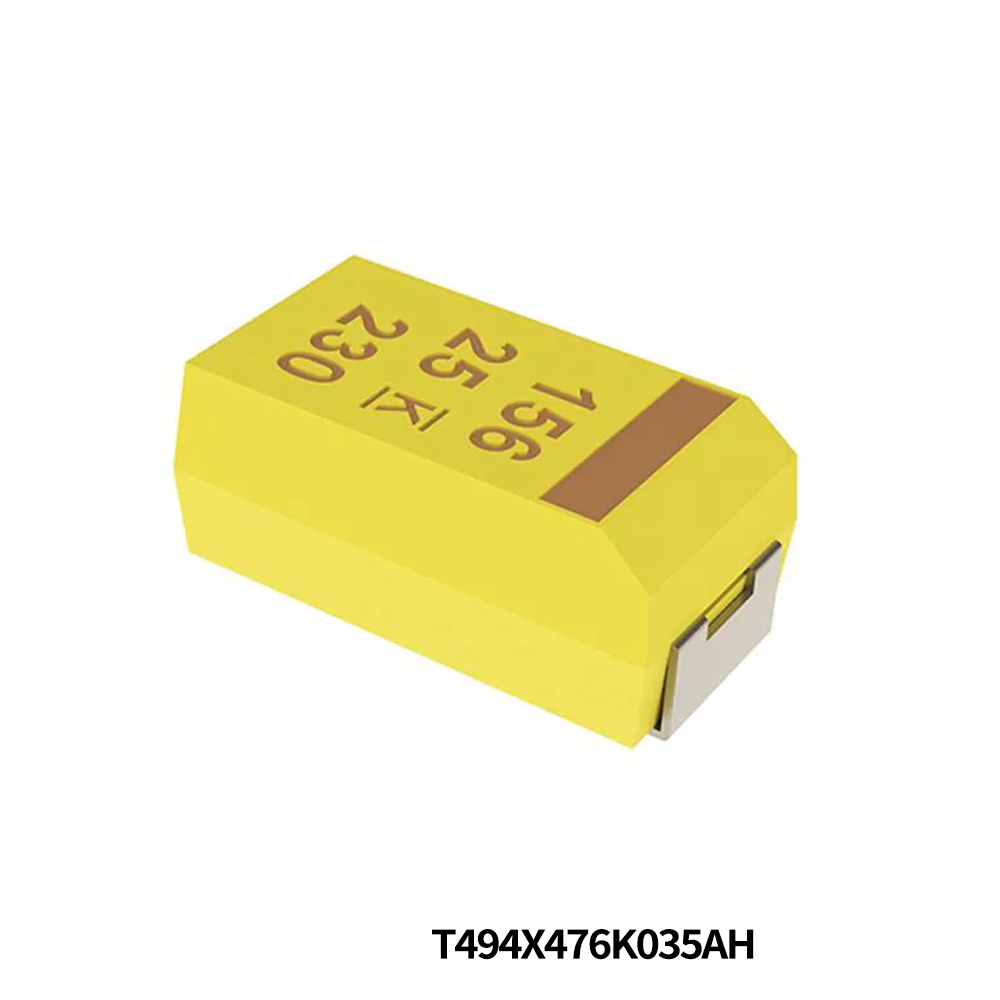 KEMET T494X476K035AH Tantalum Capacitors - Solid SMD 35V 47uF 2917 10% ESR=500mOhms