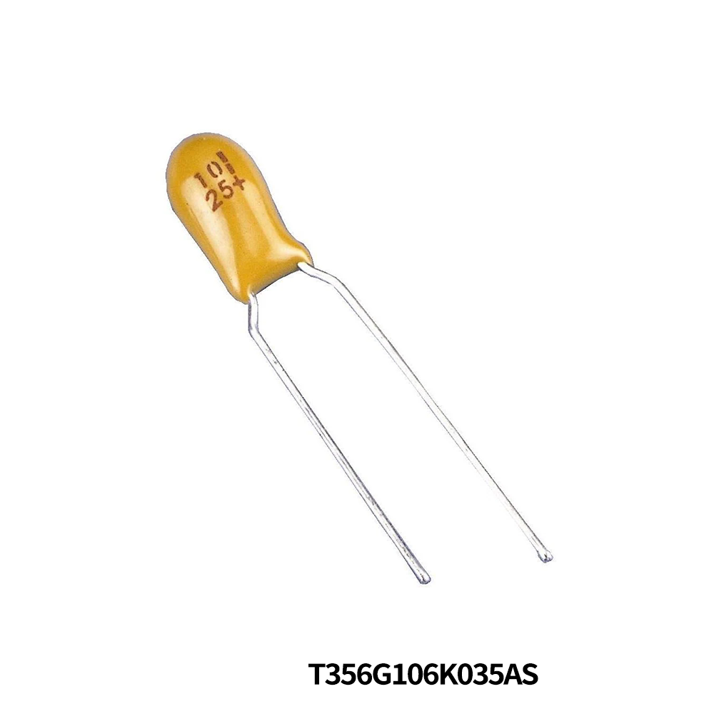 KEMET T356G106K035AS Tantalum Capacitors - Solid Leaded 35V 10uF 10% LS=5.08mm