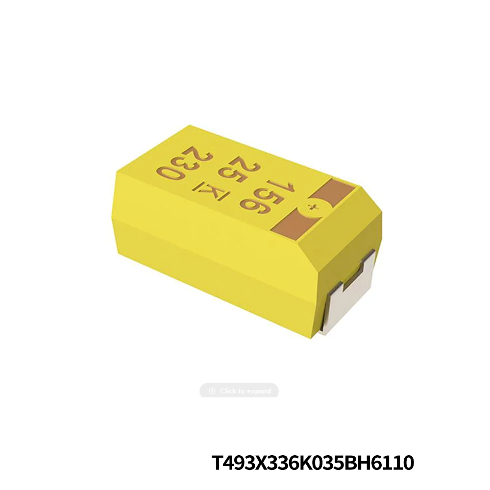 KEMET T493X336K035BH6110 Tantalum Capacitors - Solid SMD 35V 33uF 2917 10% ESR=600mOhms