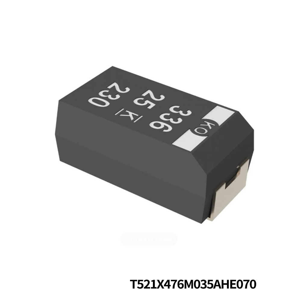 KEMET T521X476M035AHE070 Tantalum Capacitors - Polymer 35V 47uF 2917 20% ESR=70mOhms