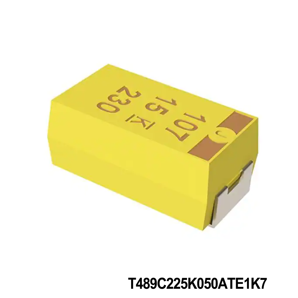 KEMET T489C225K050ATE1K7 Tantalum Capacitors - Solid SMD 50V 2.2uF 10% ESR=1700mOhms