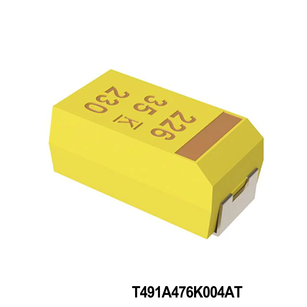KEMET T491A476K004AT Tantalum Capacitors - Solid SMD 4v 47uF 1206 10% ESR=2.5ohms