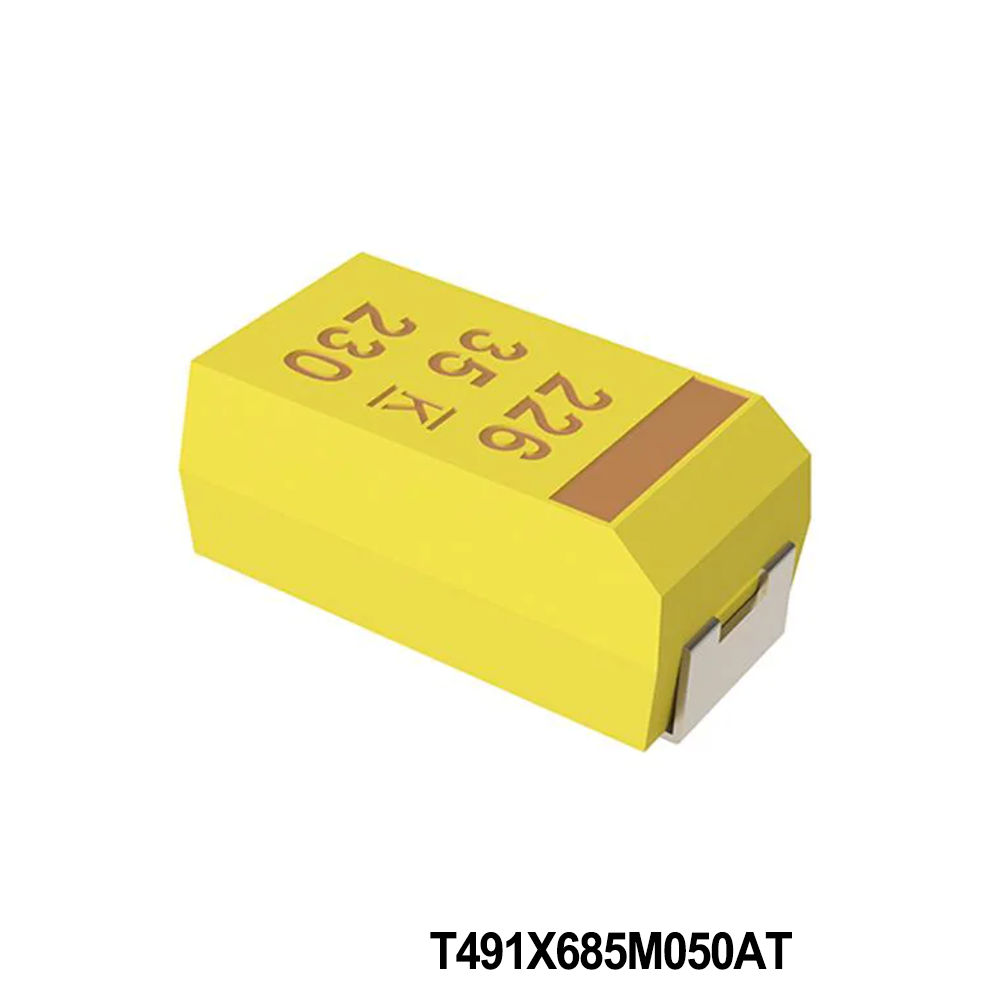 KEMET T491X685M050AT Tantalum Capacitors - Solid SMD 50V 6.8uF 2917 20% ESR=25mOhms