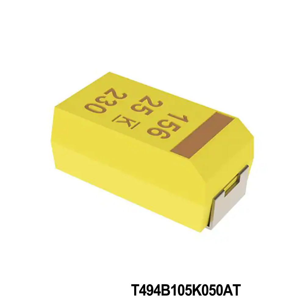 KEMET T494B105K050AT Tantalum Capacitors - Solid SMD 50V 1uF 1311 10% ESR=4ohms