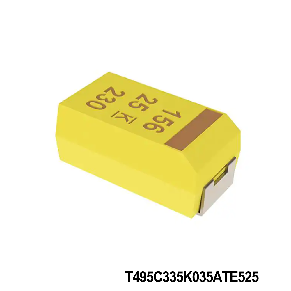 KEMET T495C335K035ATE525 Tantalum Capacitors - Solid SMD 35V 3.3uF 2312 10% ESR=525mOhms