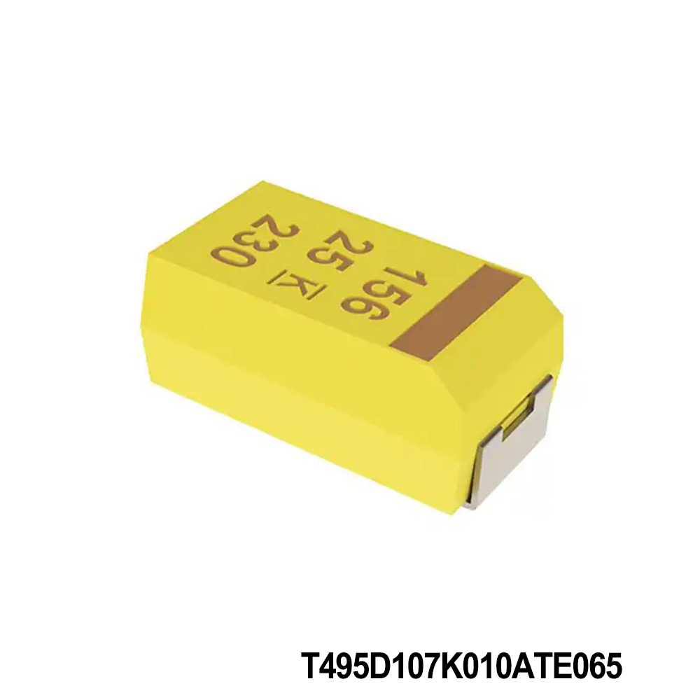 KEMET T495D107K010ATE065 Tantalum Capacitors - Solid SMD 10V 100uF 2917 10% ESR=65mOhms