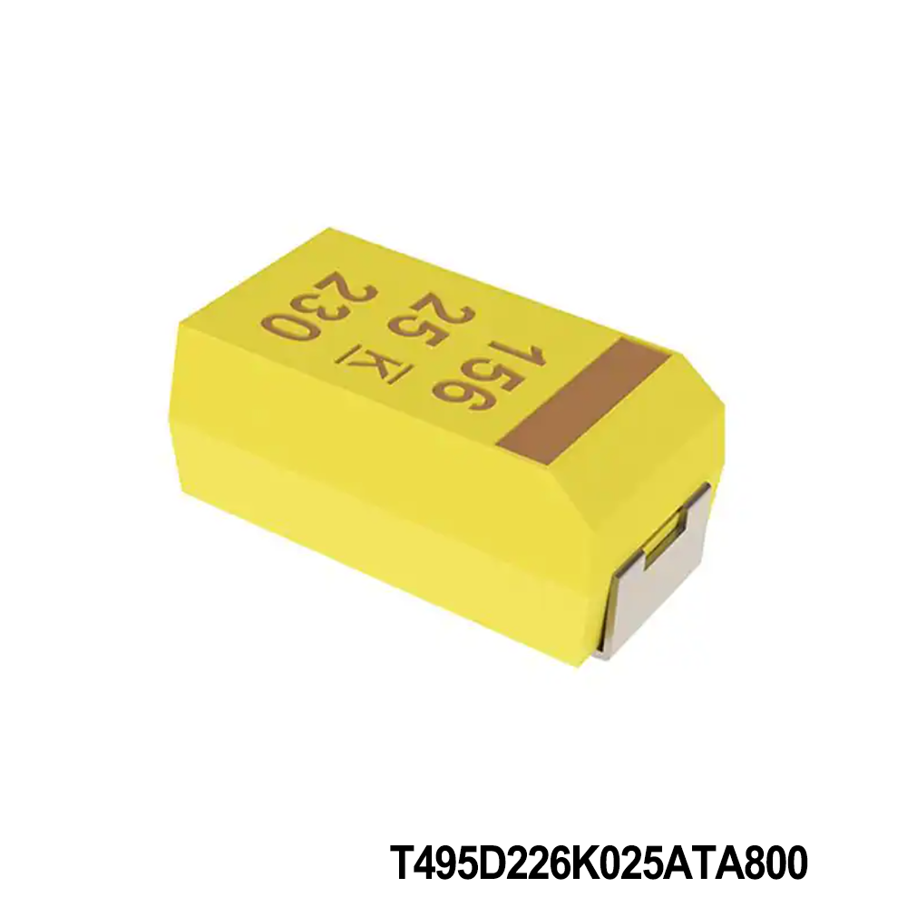 KEMET T495D226K025ATA800 Tantalum Capacitors - Solid SMD 25V 22uF 2917 10 % ESR=83mOhms AECQ200
