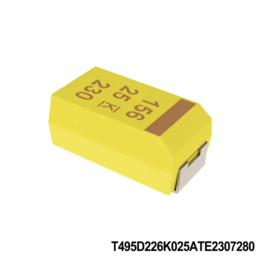 KEMET T495D226K025ATE2307280 Tantalum Capacitors - Solid SMD 25V 22uF 10% ESR=230mOhms