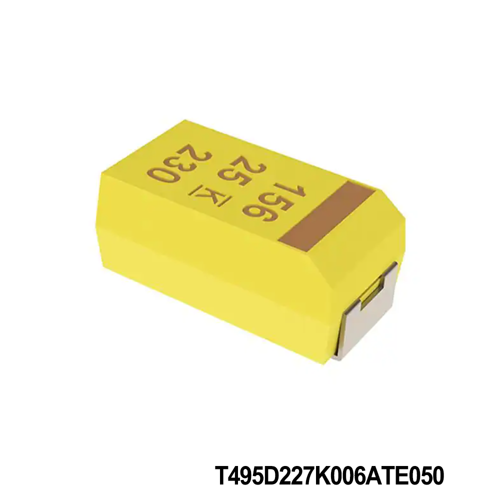 KEMET T495D227K006ATE050 Tantalum Capacitors - Solid SMD 6.3V 220uF 10% ESR=50mOhms