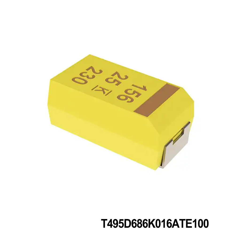 KEMET T495D686K016ATE100 Tantalum Capacitors - Solid SMD 16V 68uF 2917 10% ESR=100mOhms