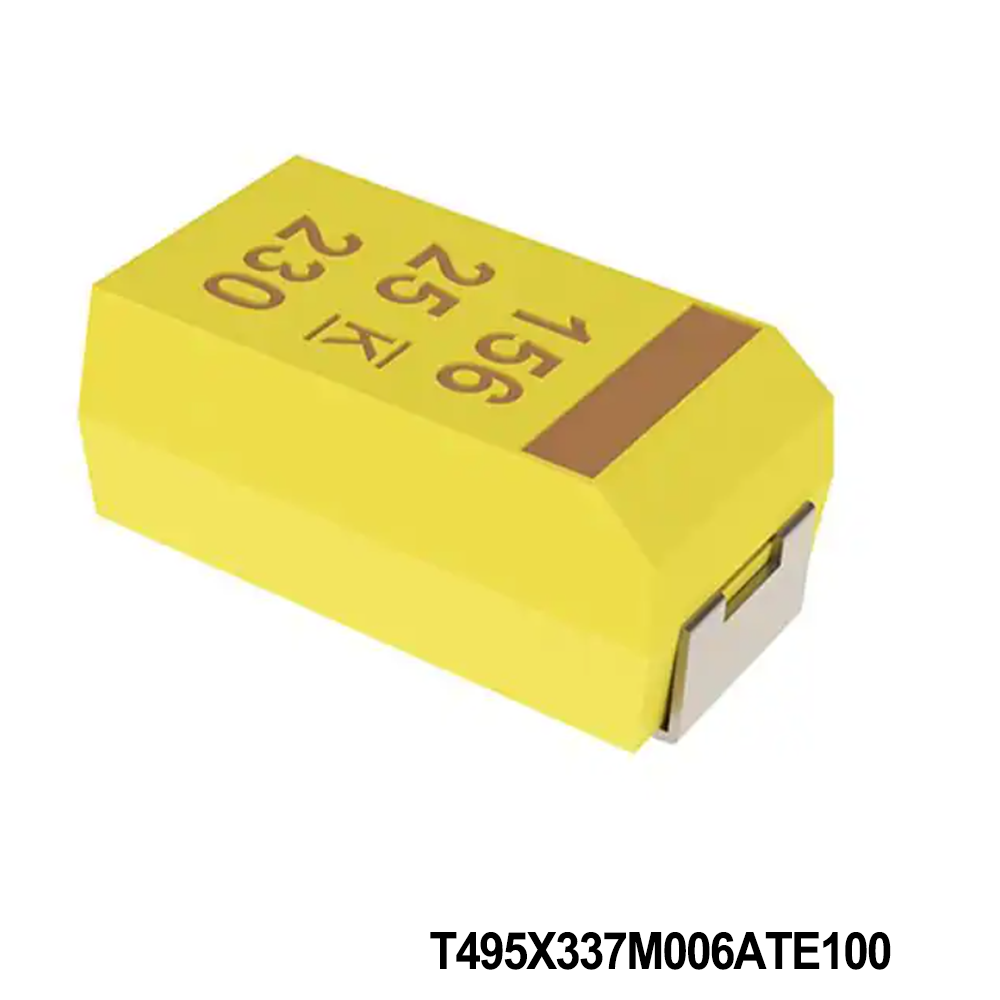 KEMET T495X337M006ATE100 Tantalum Capacitors - Solid SMD 6.3V 330uF 2917 20% ESR=100mOhms