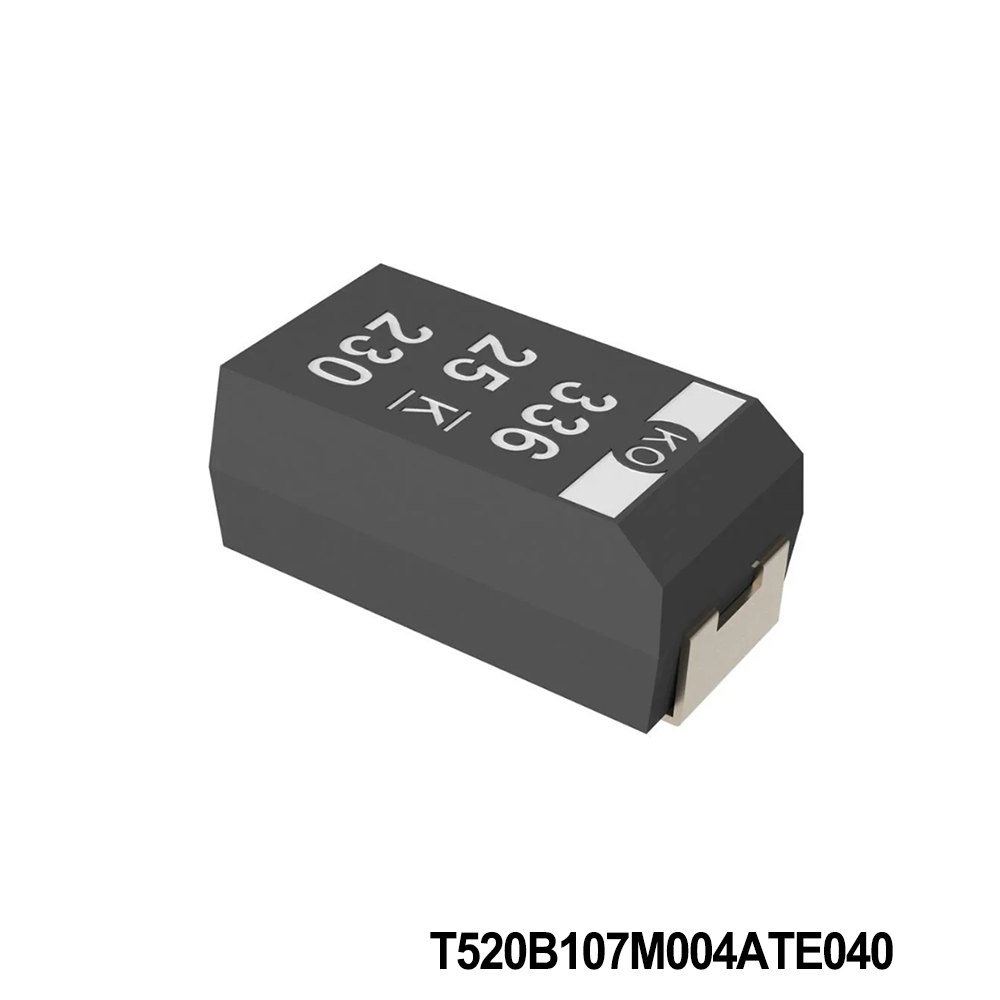 KEMET T520B107M004ATE040 Tantalum Capacitors - Polymer 4V 100uF 1311 20% ESR=40mOhms