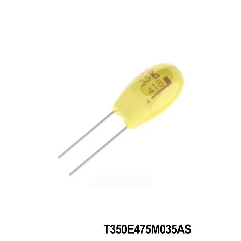 KEMET T350E475M035AS Tantalum Capacitors - Solid Leaded 35volts 4.7uF 20%
