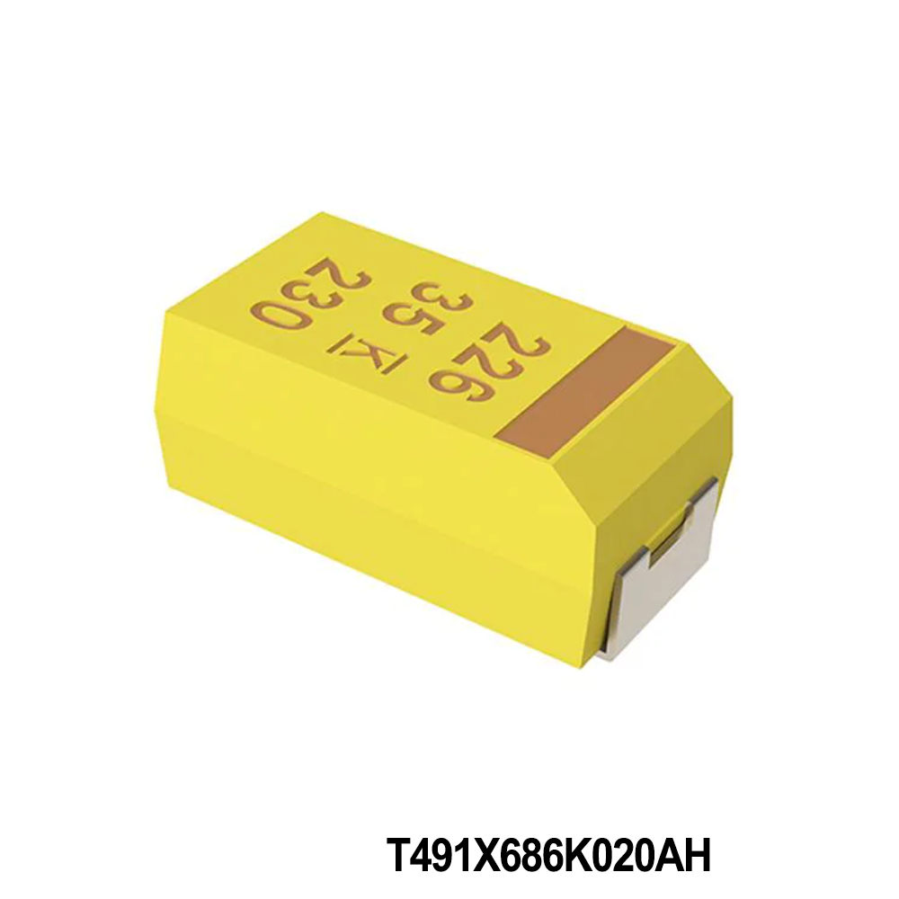 KEMET T491X686K020AH Tantalum Capacitors - Solid SMD 20V 68uF 2917 10% ESR=700mOhms