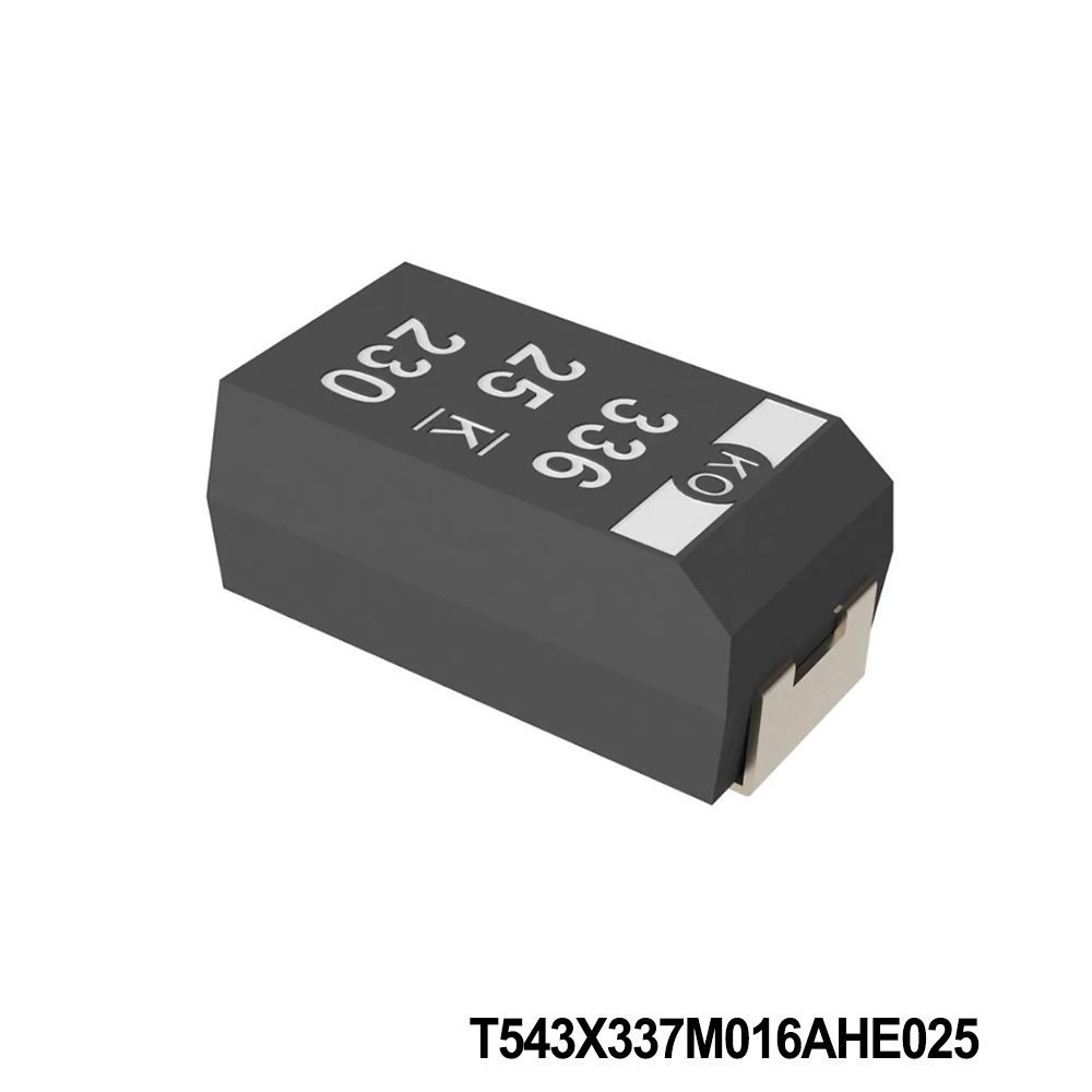 KEMET T543X337M016AHE025 Tantalum Capacitors - Polymer 16V 330uF 2917 20% ESR=25mOhms
