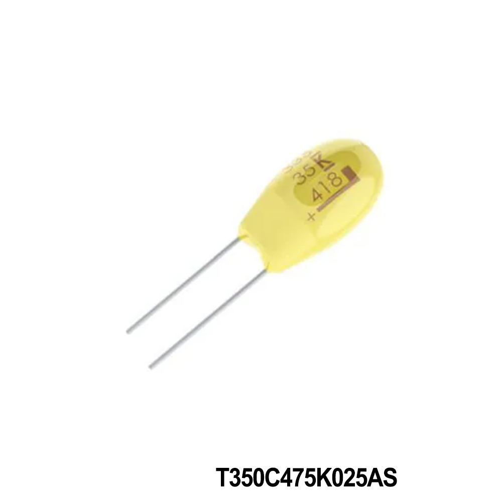 KEMET T350C475K025AS Tantalum Capacitors - Solid Leaded 25volts 4.7uF 10%