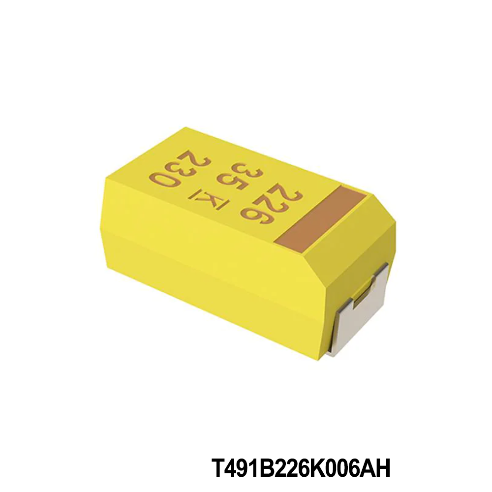 KEMET T491B226K006AH Tantalum Capacitors - Solid SMD 6.3V 22uF 1311 10% ESR=2Ohms