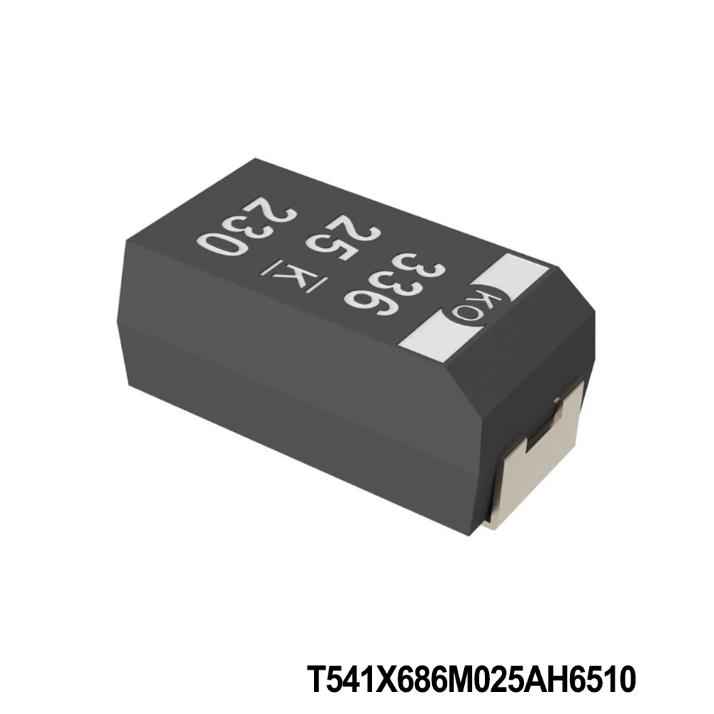 KEMET T541X686M025AH6510 Tantalum Capacitors - Polymer 25V 68uF 20% ESR=50mOhms