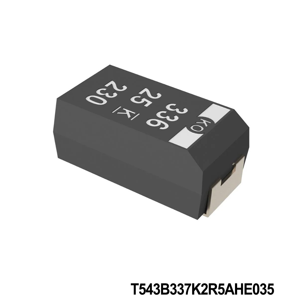 KEMET T543B337K2R5AHE035 Tantalum Capacitors - Polymer 2.5V 330uF 1411 10% ESR=35mOhms