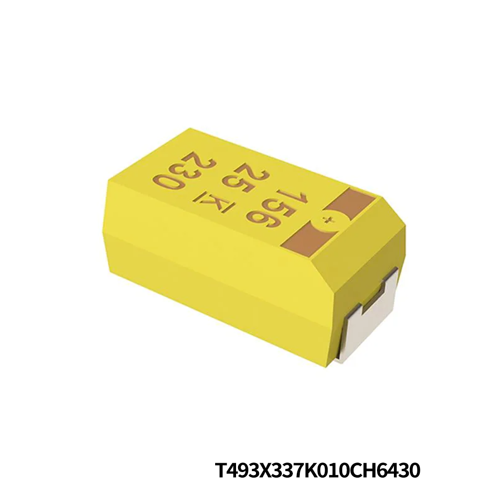 KEMET T493X337K010CH6430 Tantalum Capacitors - Solid SMD 10V 330uF 10% ESR=0.05Ohms