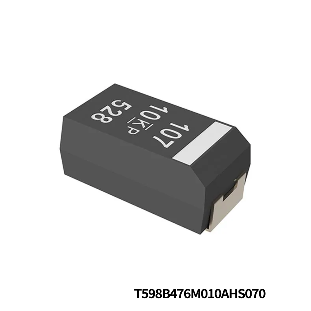 KEMET T598B476M010AHS070 Tantalum Capacitors - Polymer 10V 47uF 20% SnPb 5% Pb min ESR=70mOhms AEC-Q200