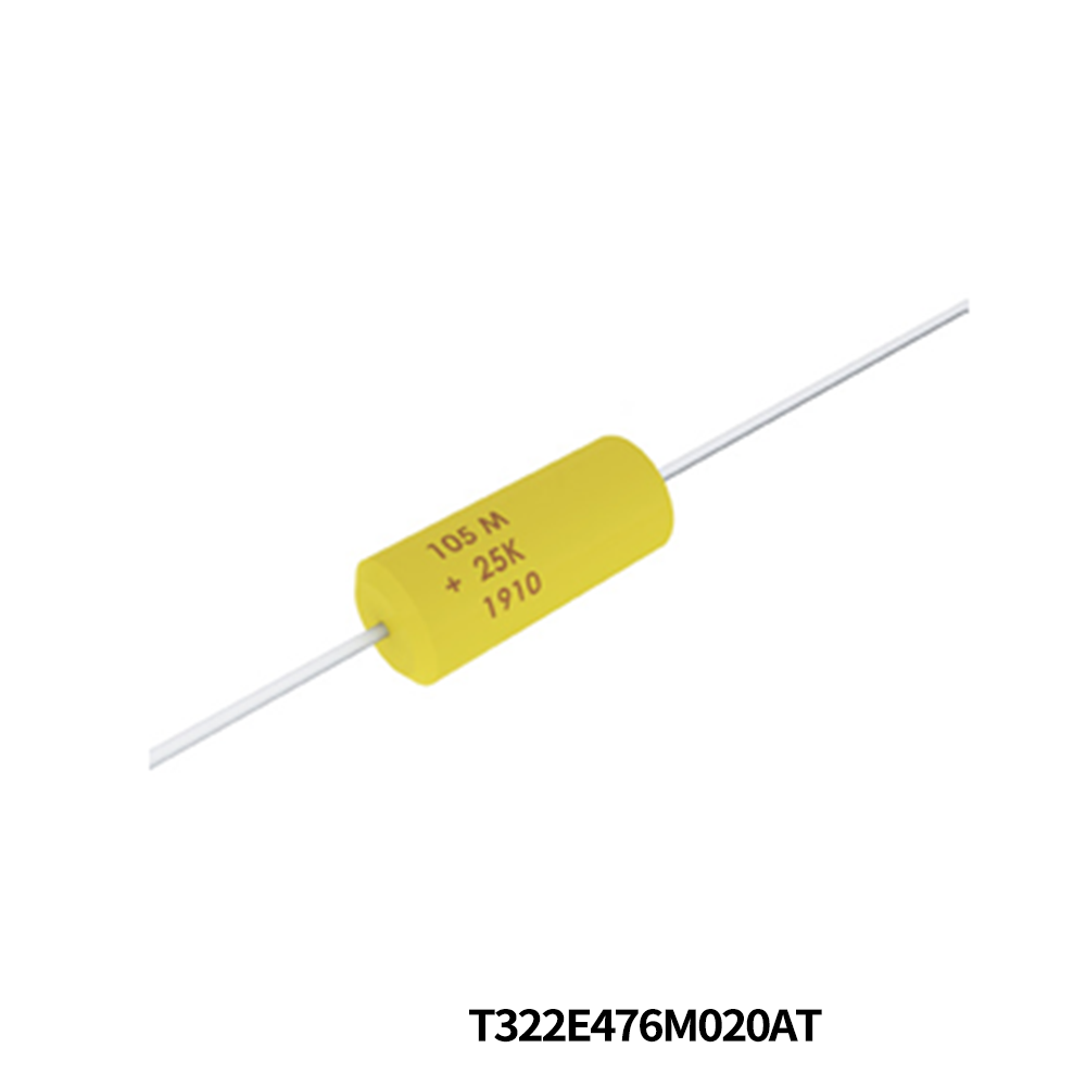 KEMET T322E476M020AT Tantalum Capacitors - Solid Leaded 20volts 47uF 20%