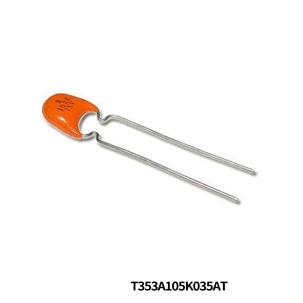 KEMET T353A105K035AT Tantalum Capacitors - Solid Leaded 1.00uF 35.0V10%