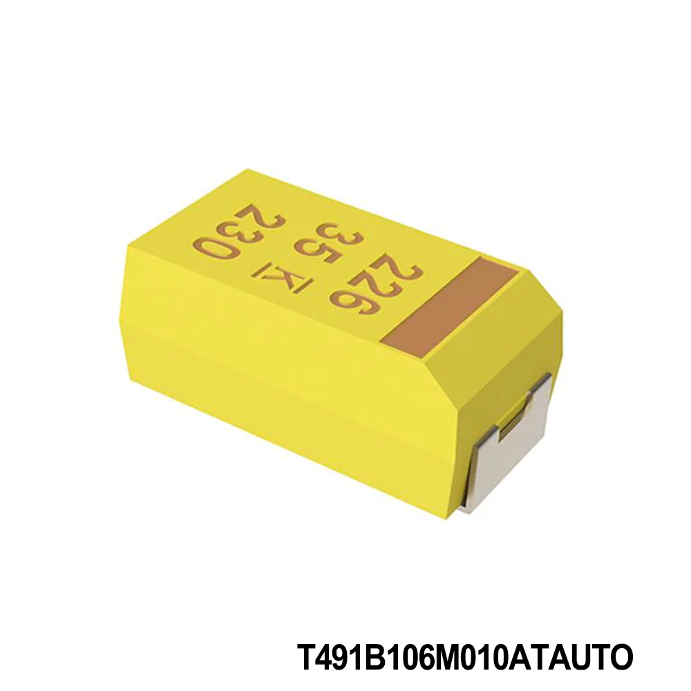 KEMET T491B106M010ATAUTO Tantalum Capacitors - Solid SMD 10V 10uF 1311 20% ESR=50mOhms AECQ200