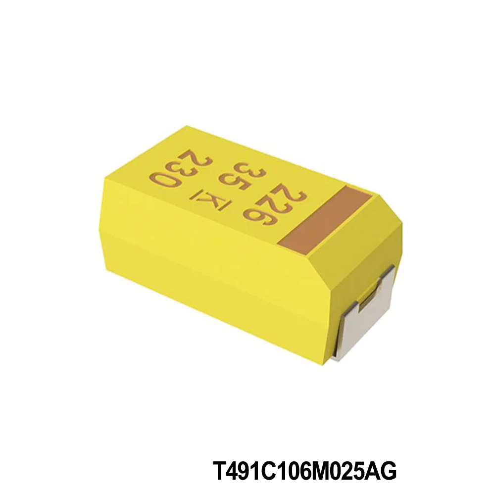 KEMET T491C106M025AG Tantalum Capacitors - Solid SMD 25V 10uF 20% ESR=1.5Ohms
