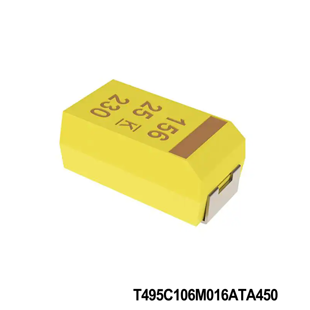 KEMET T495C106M016ATA450 Tantalum Capacitors - Solid SMD 16V 10uF 2412 20% ESR=450mOhms AECQ200