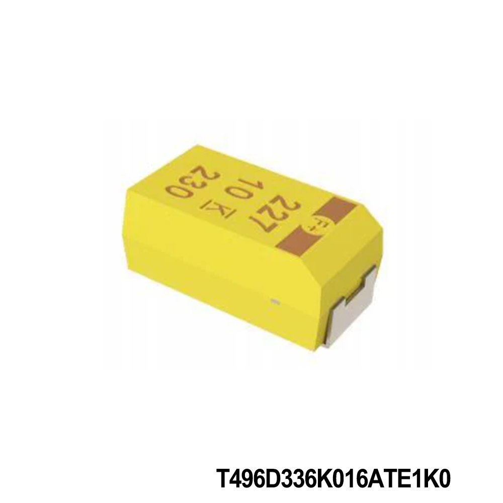 KEMET T496D336K016ATE1K0 Tantalum Capacitors - Solid SMD 16V 33uF 2917 10% ESR=1ohm
