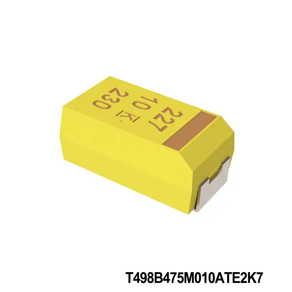 KEMET T498B475M010ATE2K7 Tantalum Capacitors - Solid SMD 10V 4.7uF 1311 20 % ESR=2.7Ohms AECQ200